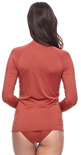 Image of Body Glove Women's Smoothies Sleek Solid Long Sleeve Rashguard with UPF 50+