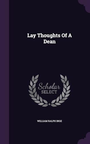 Lay Thoughts Of A Dean 1341730867 Book Cover