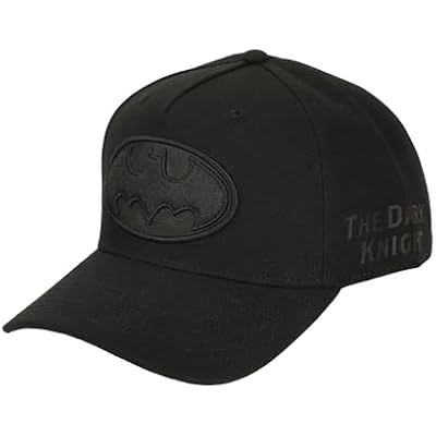Bioworld Batman Symbol Embroidery with Pu Inlay Poly Wool B104 A Frame Snapback Black