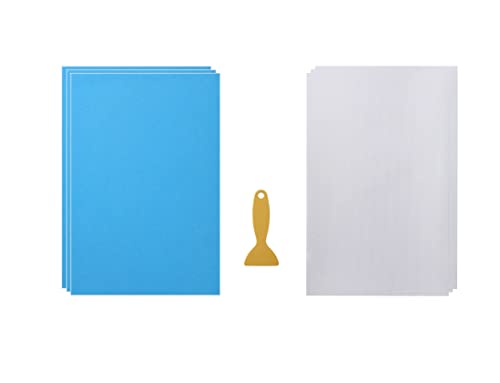 Magic Flock Plus Rhinestone Flock Template Stencil - 12'x8' 3 Sheets with Hotfix Rhinestone Tape