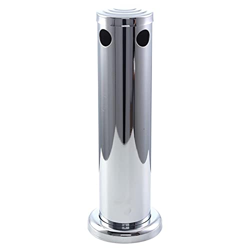 Qukaim Torre de cerveza de barril de acero inoxidable ajustable de 7,6 cm, doble grifo, dispensador de cerveza para el hogar, bar, uso comercial, fácil instalación