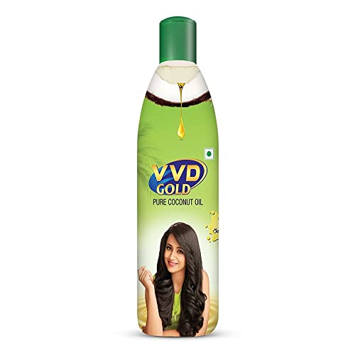 Image of VVD 175 ml Gold Pure Coconut Oil 175ml Bottle (Pack of 8) | For nourishing Hair Care and Growth | nariyal tel coconut oil for hair
