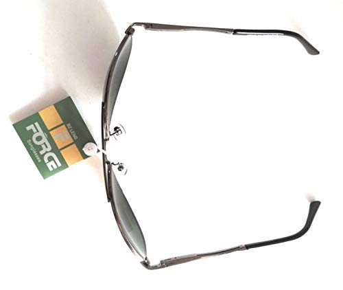 Image of Force Green Lens With Silver Frame Aviator Sunglasses