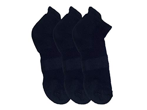 Compression socks Ankle socks Ankle length with Breathable mesh for runners, Athletes, walkers, Sports, cushioned heel and toe relief from heel pain "Plantar Fasciitis"made of Organic Bamboo blended cotton pack of 3 pairs-image-47