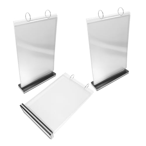 Sewroro Multi-Page Flip Menu Display Holder Menu Stands for Display Table Rack