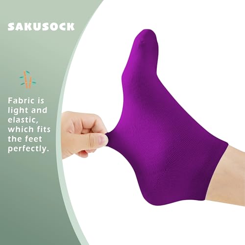 Women’s Thin Bamboo Rayon Low-Cut Ankle Socks – Soft, Breathable, Moisture-Wicking Socks 6-Pack3