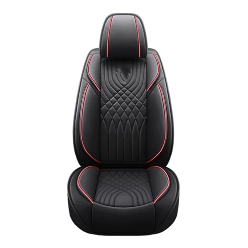 JIIYP Delantero Funda Asiento Fundas De Asiento para Jaguar para XF para I-PCAE para XE para F-Pace Accesorios Interiores(1PC-Red Line)
