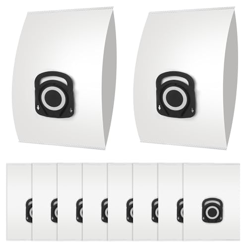 10 Sacs à Poussière pour Rowenta+ ZR200520 ZR200720,sacs d'aspirateur pour Rowenta Compact Power, X-Trem Power & Silence Force (RO64xx, RO63xx, RO68xx,...