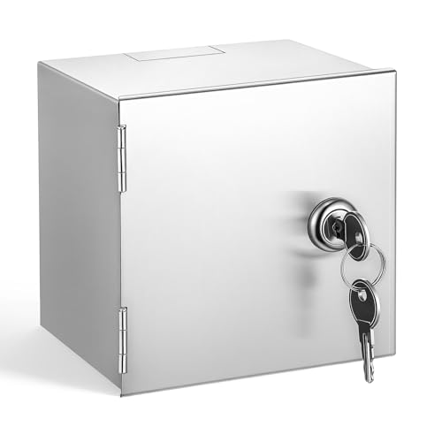 Boîtier de Protection Prise Electrique coffret étanche inox anti-vandalism jardin espace public