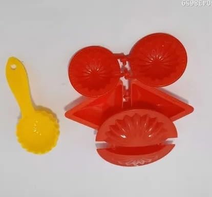 SPARSHMART Fast & Uniform Snack Making Mould Set | Modak and Gujiya Press for Diwali/Holi 2