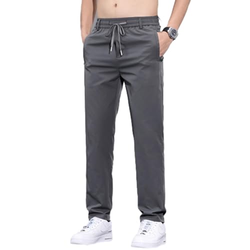 Meshirons - Ice Silk Mesh Panel Casual Pants, Mesh Irons Pants for Men Over 55, Quick Drying Pockets Breathable