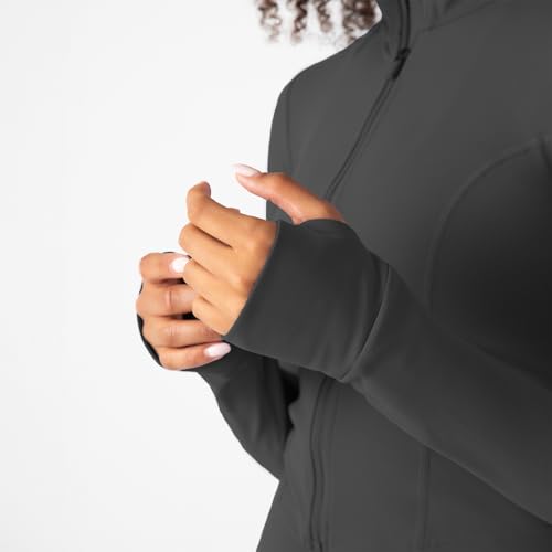 Image of YITTY Active Women's Ultraluxe Full Zip Jacket, Athleisure, 4-Way-Stretch, Thumbholes