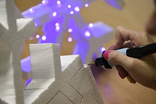 Hot Knife Foam Cutter Hot Wire Styrofoam Engraving Tip 3 in 1 Tools Kit By Calcor - Image 2