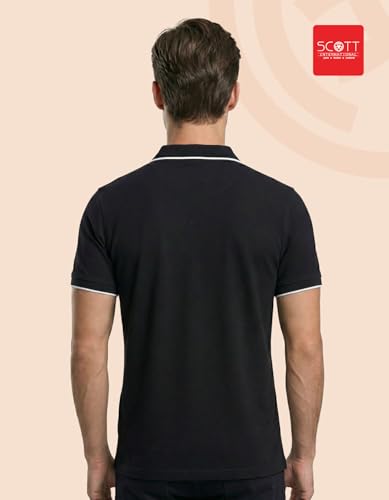 Image of Scott International Cotton Polo T Shirt | Collar Tshirts | Half Sleeves Plain T Shirt | T-Shirt |Tshirt for Men Stylish | Men's Tshirt
