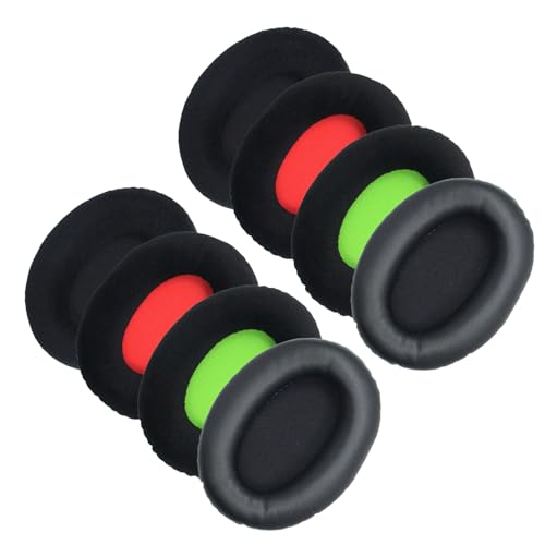 DOITOOL Replacement Headset Ear Pads Cushions, Soft Foam Earphone Headset Pads with Enhanced Comfort, 4 Pairs in 4 Colors for Gaming and Music Use