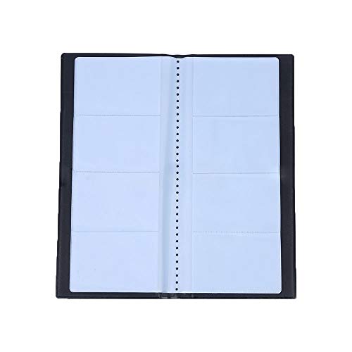 Grekywin Business Card Book Card Organizer Card PU Leather Name Card Portfolio Black - Thumbnail 3
