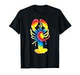 Tie Dye Lobster Rainbow Print Crayfish Hippie Peace Gift T-Shirt