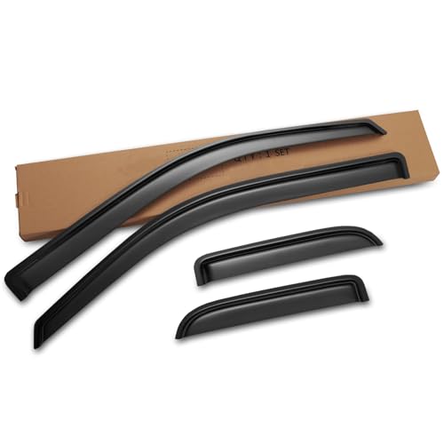 Cxdar Window Rain Guards Visors for 2004-2014 Ford F150 Extended Cab, Out-Channel Window Vent Wind Shades Shield Deflectors for 04-14 F-150 SuperCab by Cxdar - Image 7