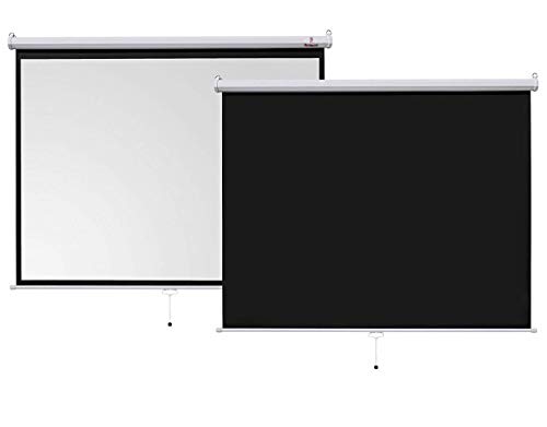 Image of Royality industries Wall Type /ManualPull Down Without Locking Projector Screen (8 Ft. (Width) x 6 Ft. (Height) - 120') Diagonal in 4:03 Ratio Aspect, Ultra HD, 4K Technology, Active 3D
