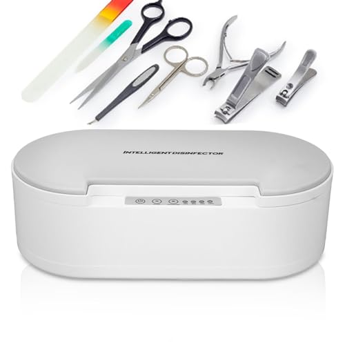 YUYTE UV Cleaning Box, Professional Sterilizing Tray,Voice Broadcast Clean Sterilizer Box Storage Organizer for Nail,Tweezers,Hair Salon,Nail Art Tool YUYTE UV Cleaning Box, Professional Sterilizing Tray,Voice Broadcast Clean Sterilizer Box Storage Organizer for Nail,Tweezers,Hair Salon,Nail Art Tool