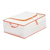 OSOLADY 防塵防潮透明収納袋 大容量衣類整理バッグ 耐摩耗ジッパー付き クローゼット 旅行 引越し対応