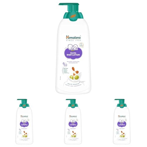 Image of Himalaya Gentle Baby Lotion 700ml | with Almond oil, Olive oil, Country Mallow | No.1 Doctor-Prescribed Brand |pH 5.5 formulation | Nourishes and moisturizes your baby's skin | Safe for Newborns