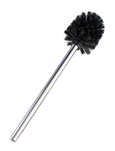 WENKO Brosse Rechange WC, Brosse WC avec manche inox brillant, 37 x 13 x 8 cm