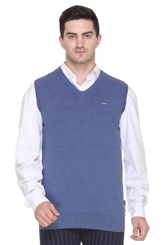 Image of V Neck Cotton Half Sweater for Man Winter Wear - Pullover Sweater for Men