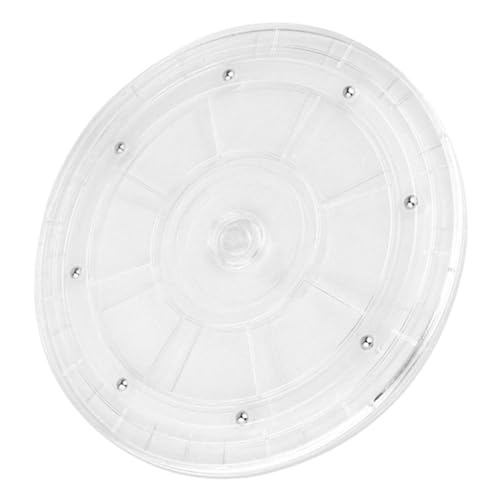 UPKOCH Organizador Giratorio Plato Giratorio Redondo de Acrílico Transparente Rotación 360 Grados sin Rebabas para Cocina Adecuado para Almacenamiento y Especias