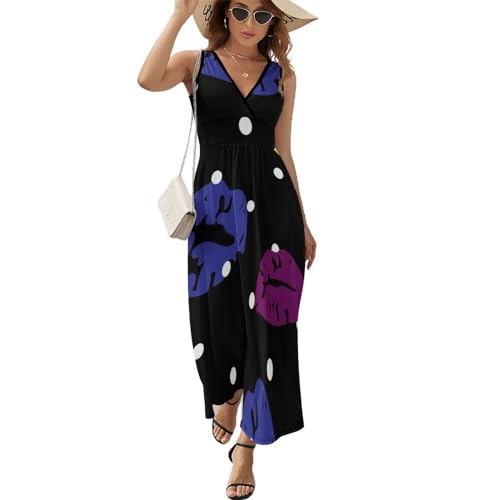 Robe longue d'été sans manches ajustée pour sublimer toutes les morphologies