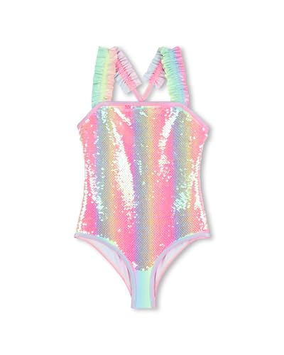 Maillot de bain fille multicolore au design ludique et coloré