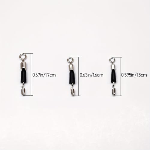Conectores rápidos de acero inox para pesca 150 pzas miniatura 2