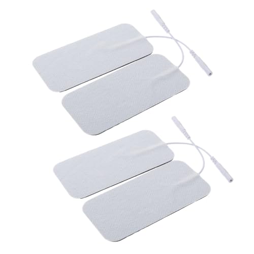 HIAKDOFT 4 piezas Almohadillas Electrodos No Tejidas para y Parche Masaje Corporal Cuello Hombros Rodillas