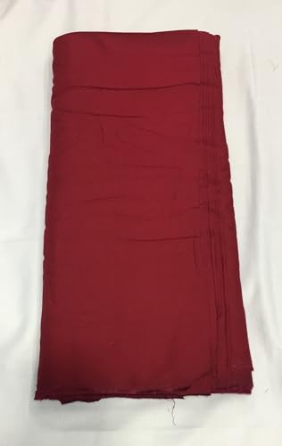 Image of BKRKJ Women's Rayon Cotton Unstitched Fabric by Meter for Sewing Suit Salwar Chudidar Patiyala Kurti Shirt Kameez Blouse Kurta Pyjama (Maroon, 1 Meter)