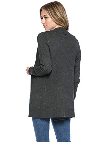 Image of Urban Look Womens Basic Long Sleeve Open Front Comfy Sweater Cardigan