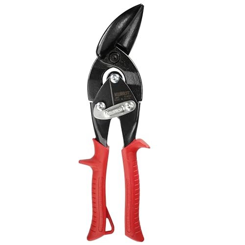 MIDWEST Blackout Aviation Snip Left Cut Offset Tinner Shears - MWT-6510LO
