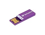 Verbatim 8GB Clip-it USB Flash Drive, Purple 43937