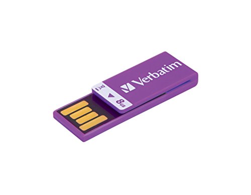 Verbatim 8GB Clip-It USB Flash Drive - Violet*