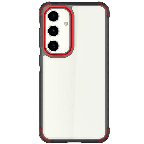 Image of Ghostek Covert Galaxy S24 Clear Case with Military Grade Shockproof Protection, Non-Slip Grip, Protective Silicone Phone Cover Designed for 2024 Samsung Galaxy S24 (6.2 inch) (Smoke)