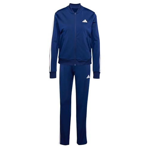 adidas Damen ESSENTIALS 3-STRIPES TRACKSUIT Dark Blue, S