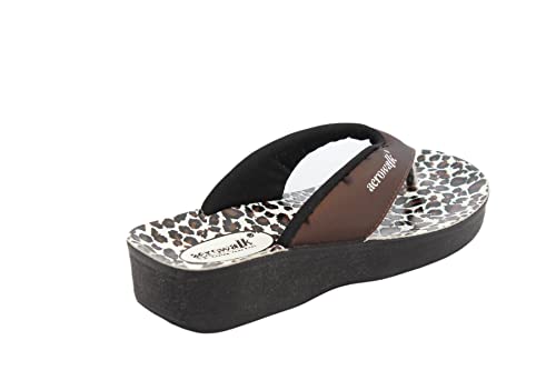 Image of AEROWALK Stylish Fashion Slipper for Women | Comfortable| Lightweight | Anti Skid | Casual Office Footwear (0888 COPPER)