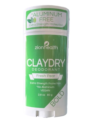 Zion Health Clay Dry Bold Deodorant Stick 2.8 OZ Fresh Pear image 3