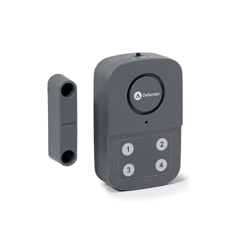 Defender Dual Activation Shed & Garage Alarm - Battery Powered Intruder Alarm - Wall Mounted Wireless Device - Ultra Loud 130dB Siren - Police Accredited