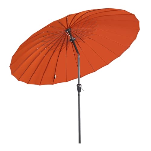 Angel Living Parasol De Jardin Parasol 250cm Rond, 24 baleines, L'Ombre De MéCanisme D'Inclinaison...