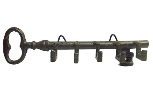 Antique Style Skeleton Key Wall Holder with Hooks