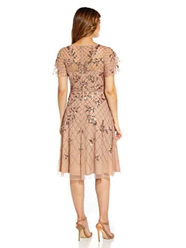 Adrianna Papell Women's Beaded Midi Dress2