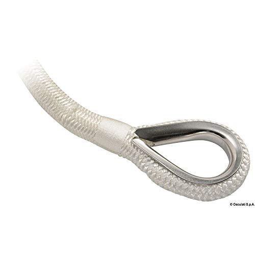 OSCULATI Cima ormeggio impiombata 20 mm x 12 m Bianca