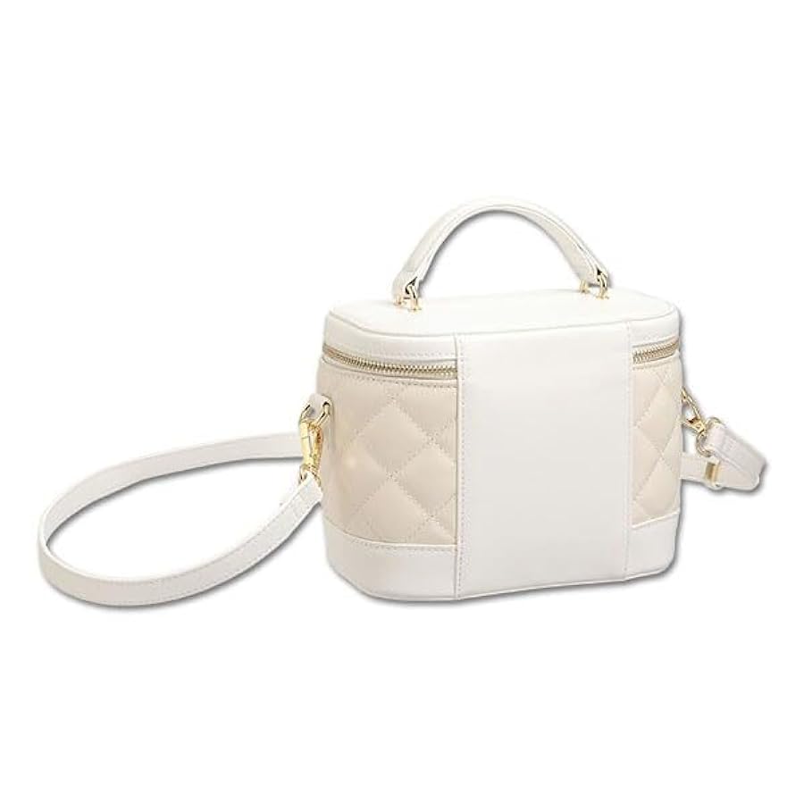 マリークワント 完売色新品・定価以下グレージュデイジーバニティ型ショルダーバッグ マリークワント MARY QUANT ハーフムーンメタルデイジー 2WAY
