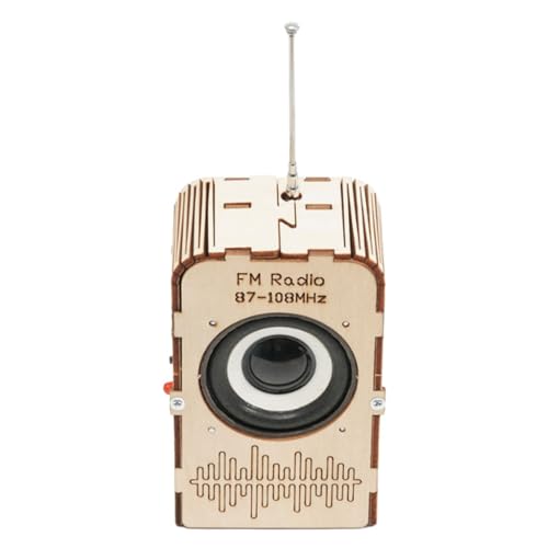Kit De Radio para Niños | Juego De Radio FM De Madera | Juguetes Educativos para Niños y Jóvenes en Cumpleaños Navidad Construcción Halloween