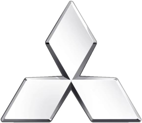 Car Emblem for Mitsubishi Pajero 2012-2015, Badge Emblem Logo Stickers Front Hood Trunk Emblem 3D Front Grille Replacement Emblem Badge Decals Rear Trunk Logo Car Accessories,Silver-8cm